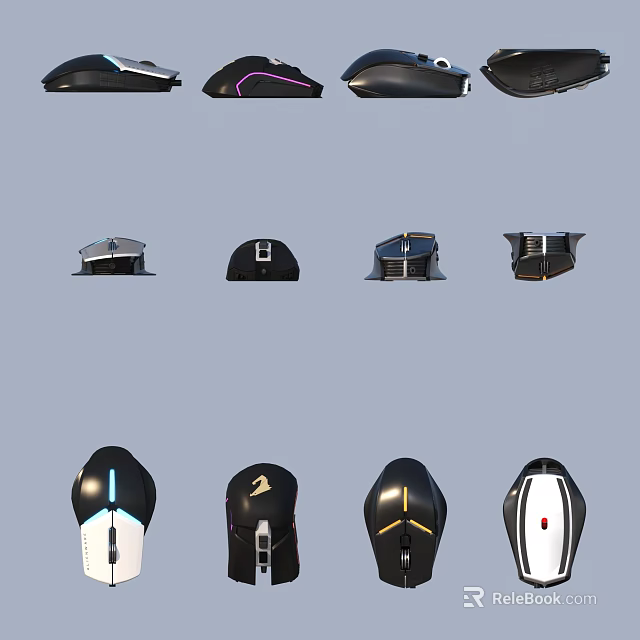 Stylish Daily Living Products With Various Modern Designs And Unique Shapes 3d model 