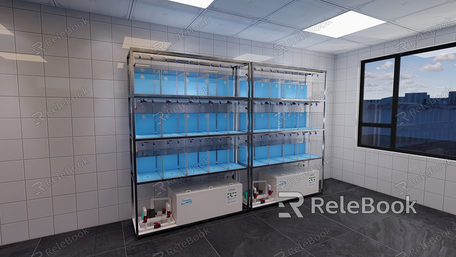 Experimental equipment fish farming equipment renderings model