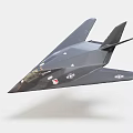 Modern Stealth Fighter Jet In Flight With Military Emblems And Gray Design