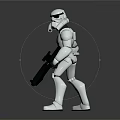 Modern Robot Warrior Mechanical Combat Police Mechanical Armor 3d model