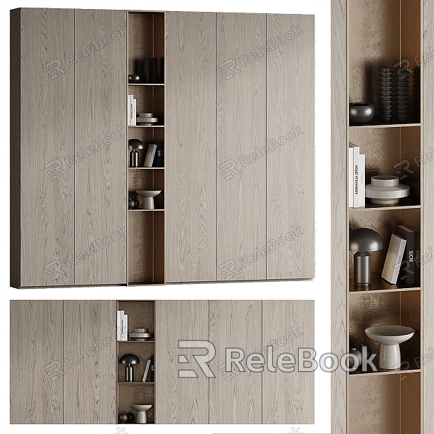 Modern Bookcase Decorative Cabinet model