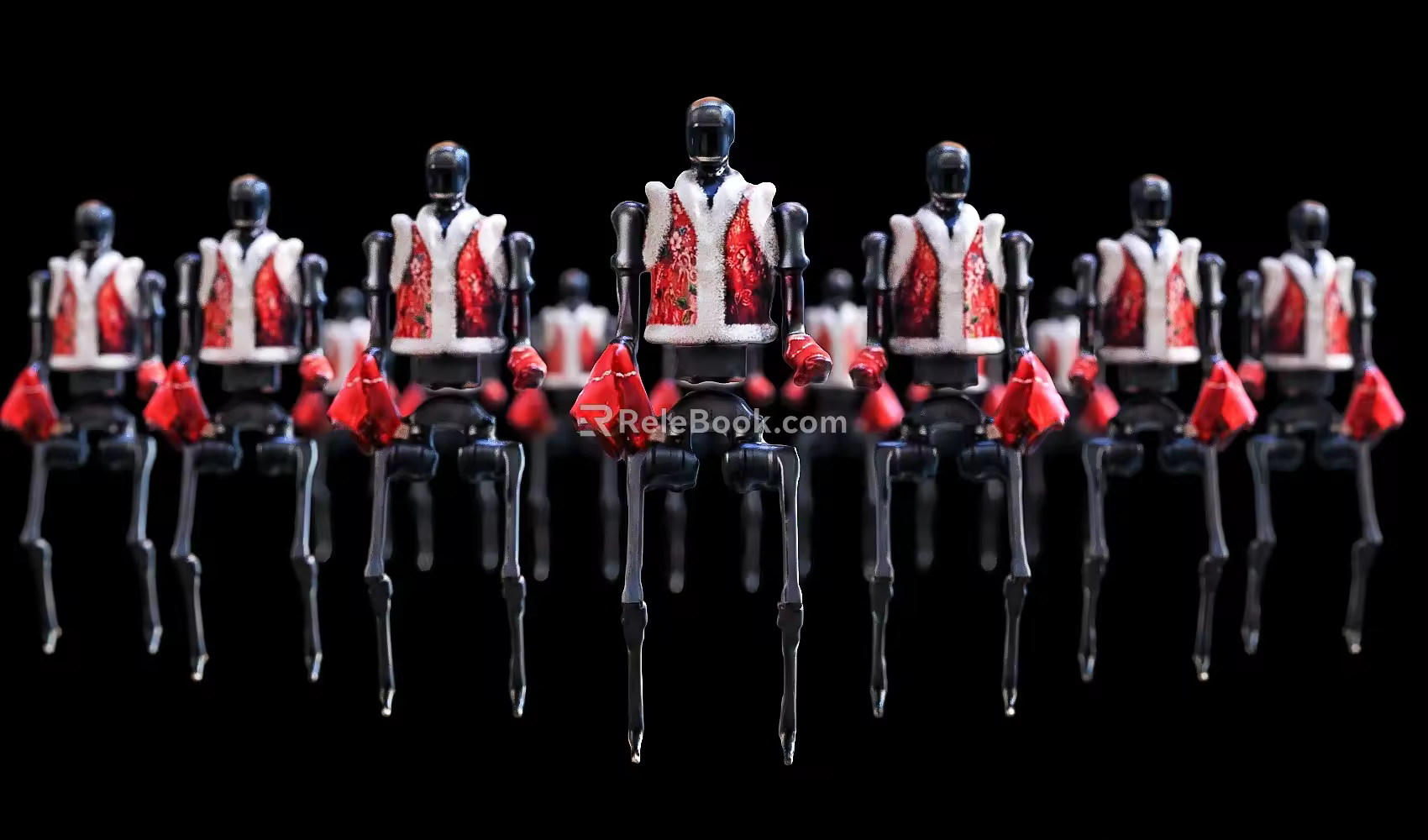 Intelligent Robot Spring Festival Gala Robot AI Robot Yangko Twister Robot Handkerchief Losing Robot Artificial Intelligence 3d model