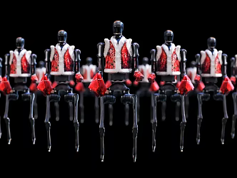 Intelligent Robot Spring Festival Gala Robot AI Robot Yangko Twister Robot Handkerchief Losing Robot Artificial Intelligence 3d model