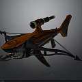 Unique Shark Shaped Water Vehicle With Red Black Design And Telescope Feature