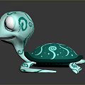 Turtle Cartoon Turtle Snapping Turtle Chickbill Turtle Reptile Cold Blooded Animal Reptile Class 3d model