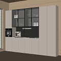 Modern Wine Cabinet Sideboard 3d model