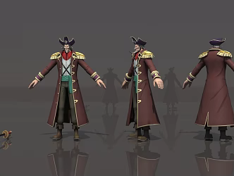 Captain Roger One Piece 3d model