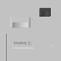 Simple Modern Wall Lamp Design With Warm Yellow Light And Geometric Shapes For Minimalist Interior