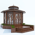 New Chinese Pavilion 3d model