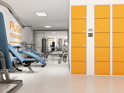 Modern Gym 3d model