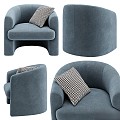 Modern Lounge Chair laredute Nolami 3d model