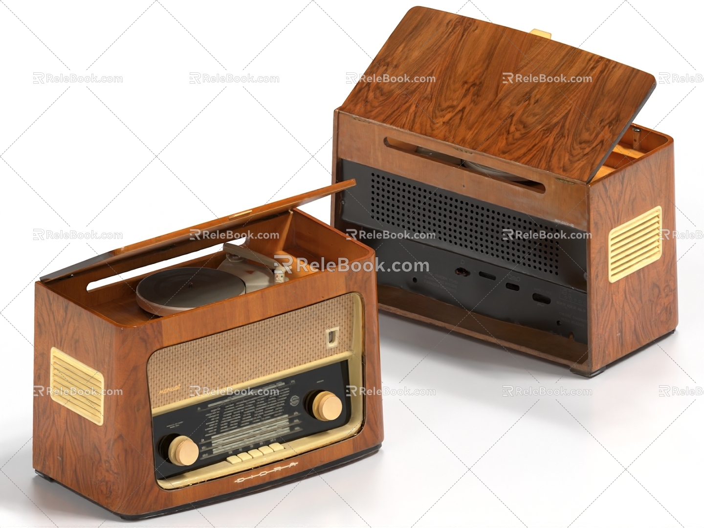 Retro Radio Retro Recorder Radio Station 3d model