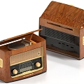 Retro Radio Retro Recorder Radio Station 3d model