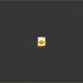 Experimental Equipment With Solar Panels And Central Orange Liquid Container On Gray Background