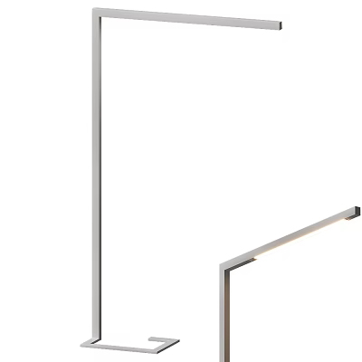 Modern Minimalist Floor Lamp With Adjustable Metal Arm For Living Room Decor 3d model