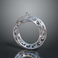 Stainless Steel Hardware Ring Component With Circular Holes And Shiny Surface
