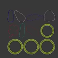 Elegant Jade Jewelry Pieces Including Gourd Four Leaf Clover Animal Motifs And Colored Bracelets