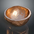 Rustic Copper Textured Bowl As Stylish Home Living Tableware Essential