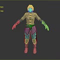 Silver Haired Female Adventurer Character Wearing Gray Coat Brown Belt And Gloves
