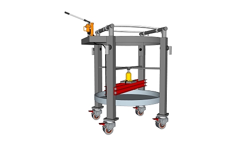 modern pressure filling machine 3d model