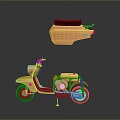 Motorcycle Two-wheeled Motorcycle Cross-country Motorcycle Road Race Motorcycle Motor Vehicle Transport 3d model