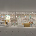 Modern Clothing Store Interior With Display Racks Shelves And Retail Layout