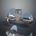 Chrome Plated Brass Angle Valve For Home Plumbing Bathroom Kitchen Use With Polished Surface
