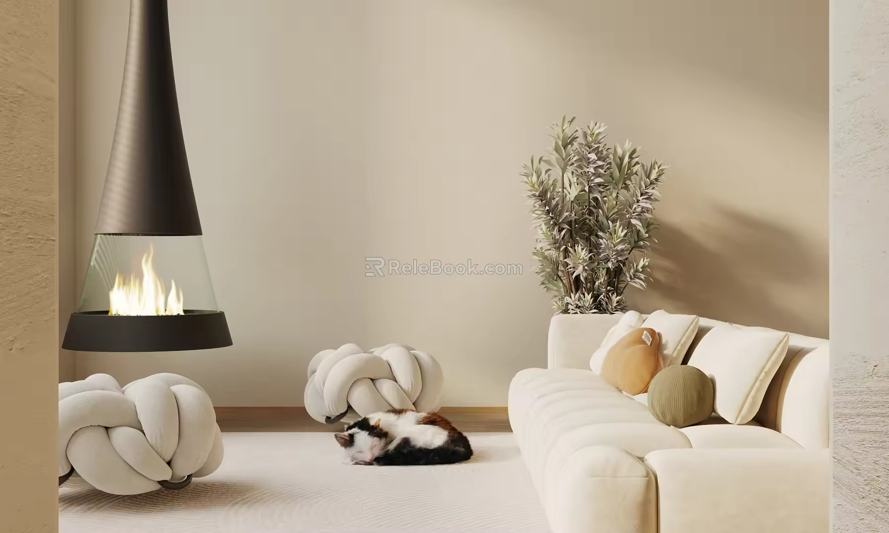 Modern Combination Sofa Combination 3d model