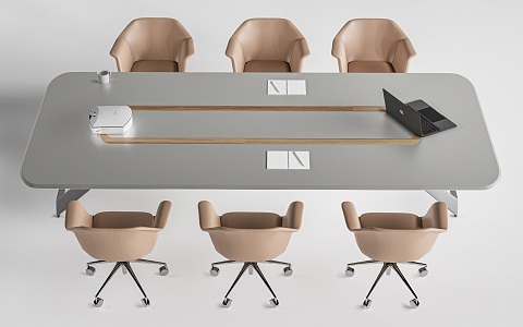 Modern Conference Table Office Table and Chair Negotiation Table and Chair 3d model