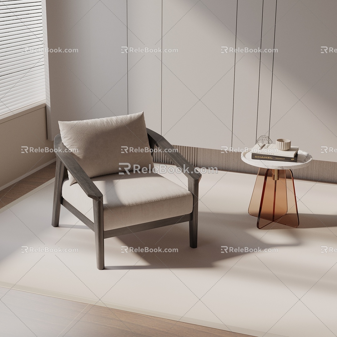 modern leisure chair 3d model