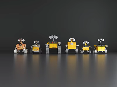 Modern Robots 3d model Modern Robots 3d model