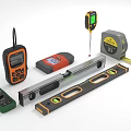 Professional Measuring Tools Kit With Spirit Level Tape Measure Laser Distance Meter And Digital Tool