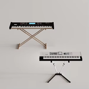 Piano Electronic Keyboard Performance Equipment Musical Instrument Music Equipment 3d model