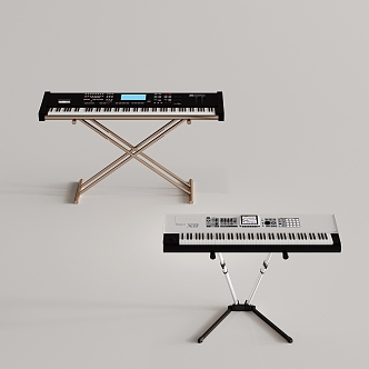 Piano Electronic Keyboard Performance Equipment Musical Instrument Music Equipment 3d model