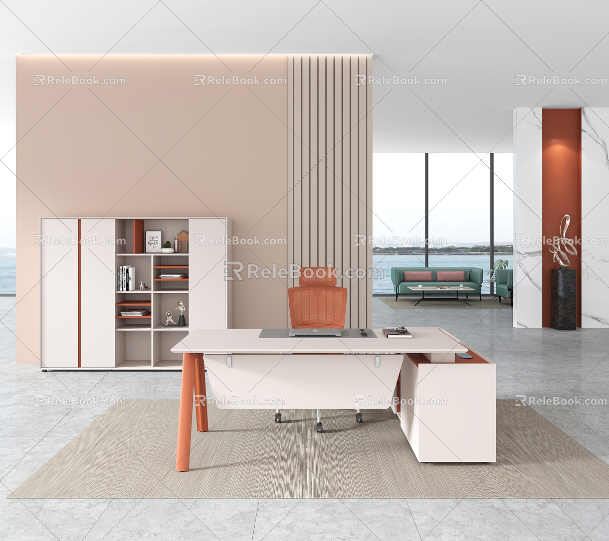 Office Office Office Chair Filing Cabinet Sofa Coffee Table Class Desk President's Chairman's Desk Manager's Desk Work Desk Director's Desk Tables and Chairs 3d model