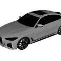 White Modern Sedan Car With Sleek Front Grille Design And Black Alloy Wheels