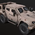 Military Green Armored Off Road Utility Vehicle With Rugged Design And Large Tires