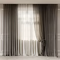 Elegant Sheer Curtains Tied Back With Light Filtering Layers For Modern Window Interior