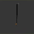 Stainless Steel Kitchen Tool With Three Black Rods Orange Brush And Circular Blade