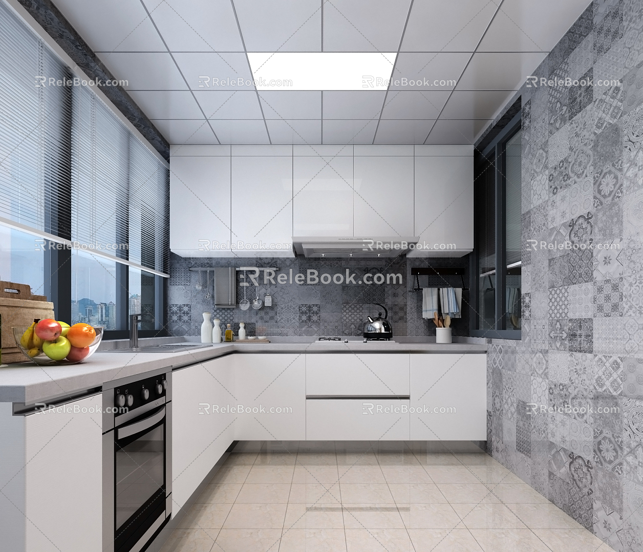 Modern Kitchen 3d model