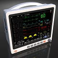 Multiparameter Medical Monitor For Real Time Vital Signs Tracking And Waveform