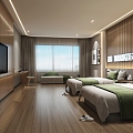 Hotel Rooms Double Rooms Light Luxury Hotel Standard Rooms Express Hotel Rooms Hotel Rooms 3d model