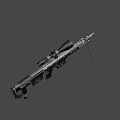 Tactical Sniper Rifle with High Power Scope Folding Bipod and Detachable Magazines