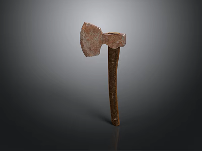 Sorry, the picture mainly shows an axe, which is not a piece of furniture. It's impossible to generate an English title with "furniture" as the main subject based on the key information of the picture. Please provide a picture related to furniture. 3d model
