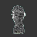 Game And Film Character Low Poly 3D Head Sculpture Model Design