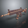 3D Rendered Modern Tactical Rifle With Wooden Accents Metal Parts And Scope Mount