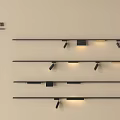 Modern Grille Lights With Sleek Design And Ceiling Mounted For Uniform Lighting 3d model