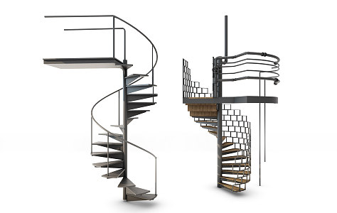 revolving staircase 3d model