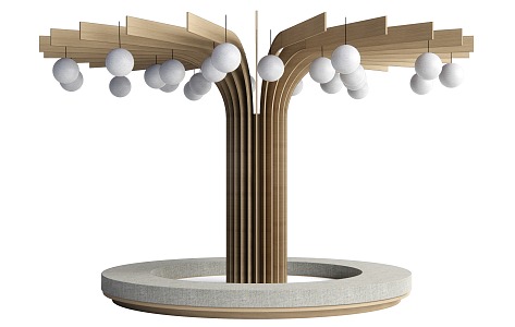 Modern pillar decoration pillar package pillar 3d model