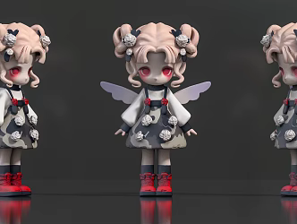 Role IP Hand-made Blind Box Tide Play Secondary Element 3d model